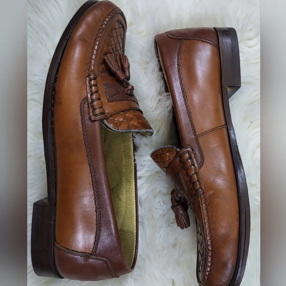 Florsheim's Brown Loafers with it Weaved‎ Designer Style Size 11
